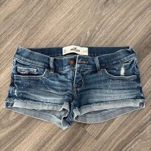 Hollister Women's Blue Denin Jean Shorts